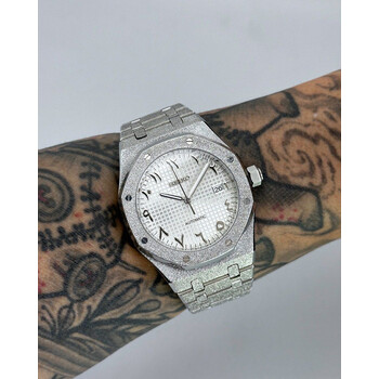 Custom Seiko Mod • Silver Arabic Frosted AP • 42mm